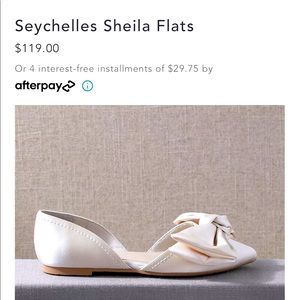NEW Anthropologie BHLDN Seychelles Shelia Flat NWT
